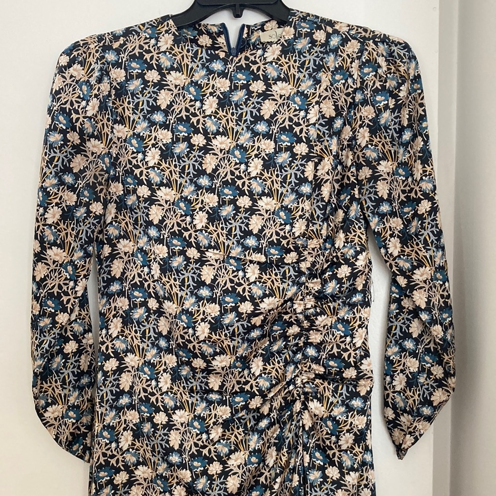 Floral Print Long Sleeve Dress